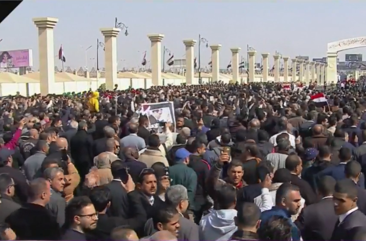 25 صورة من الجنازة العسكرية للرئيس الراحل حسني مبارك