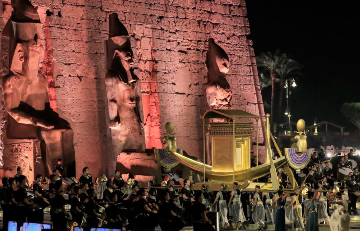 30 صورة من الحفل الأسطوري لافتتاح «طريق الكباش» بالأقصر