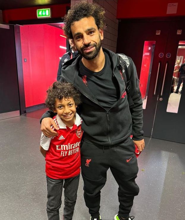 محمد صلاح مع مالك النني