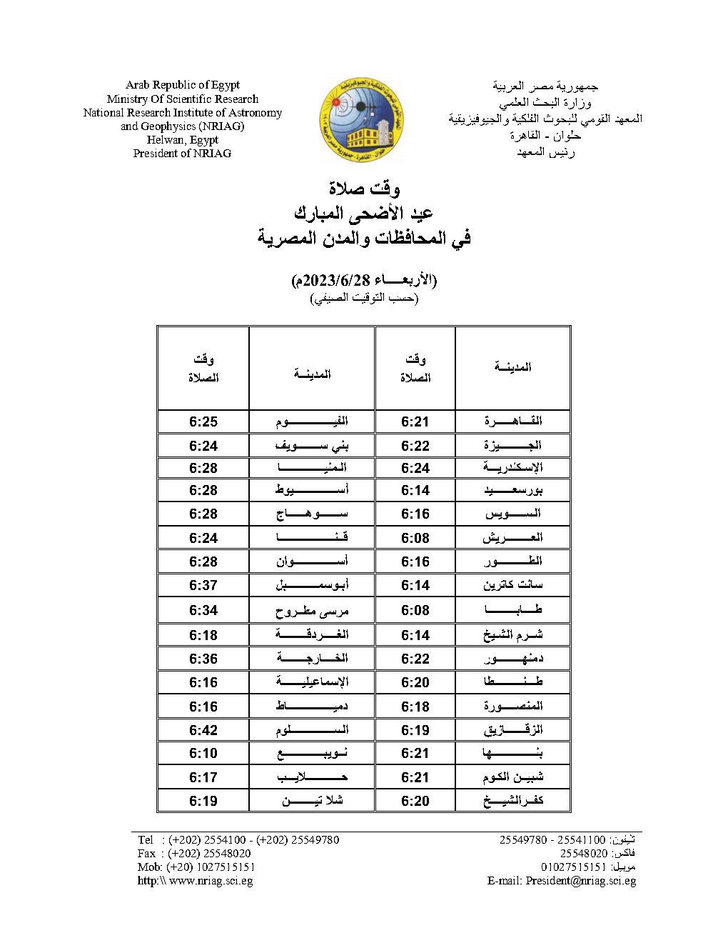 صلاة عيد الأضحى