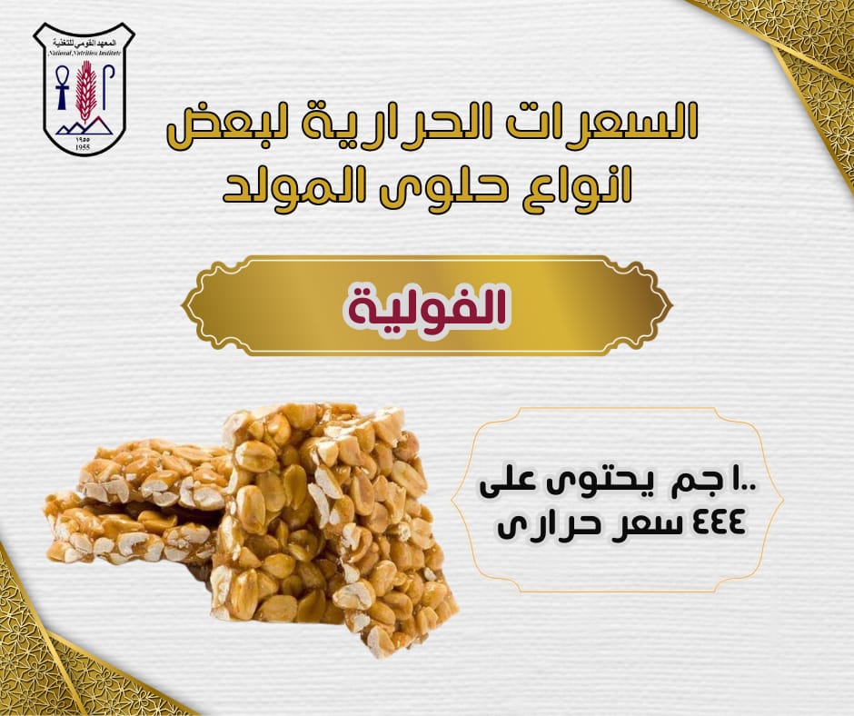 تعرف على السعرات الحرارية لحلوى المولد ونصائح هامة قبل تناولها