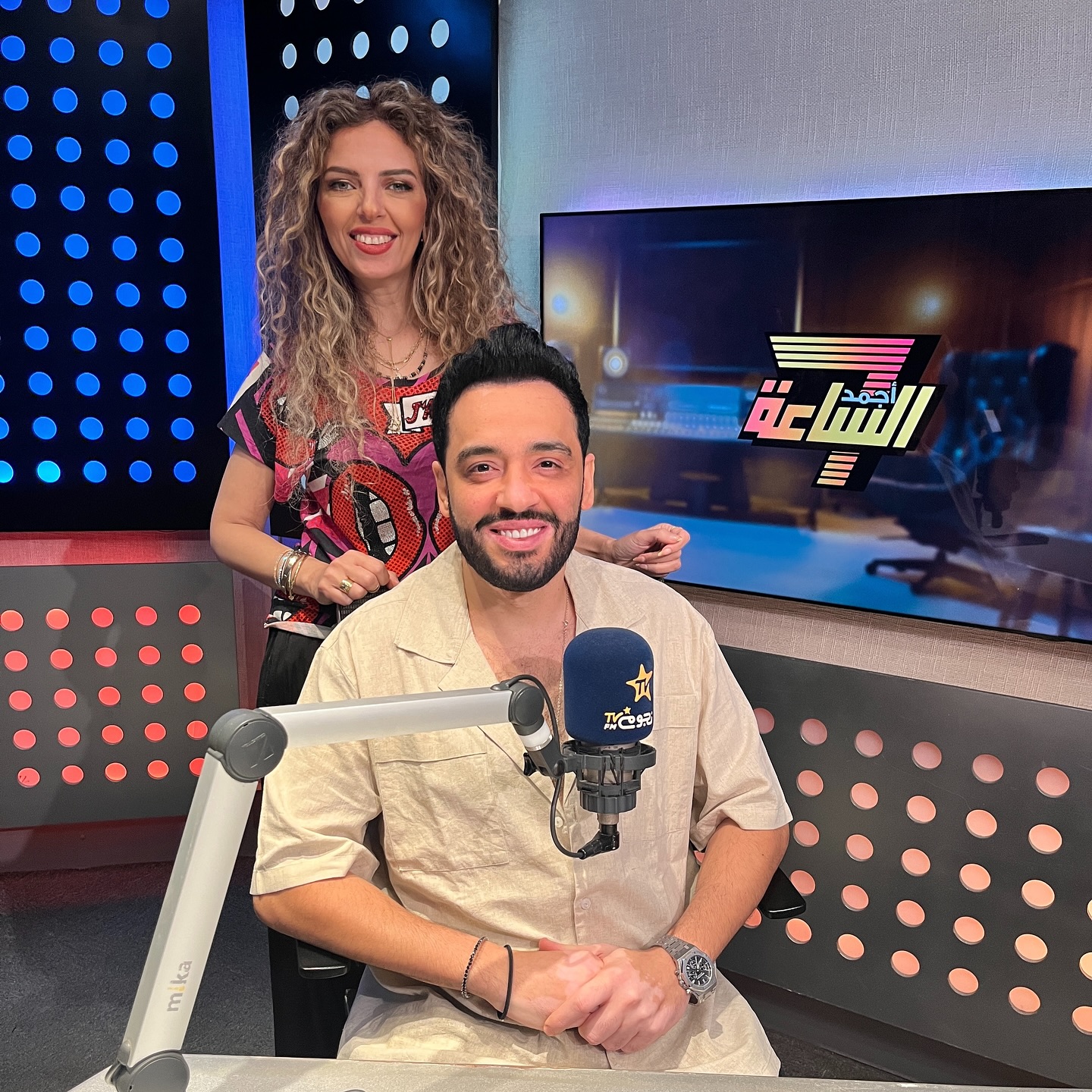 السوبر ستار رامي جمال والإعلامية سهير شلبي ضمن أبرز ضيوف «نجوم إف إم»