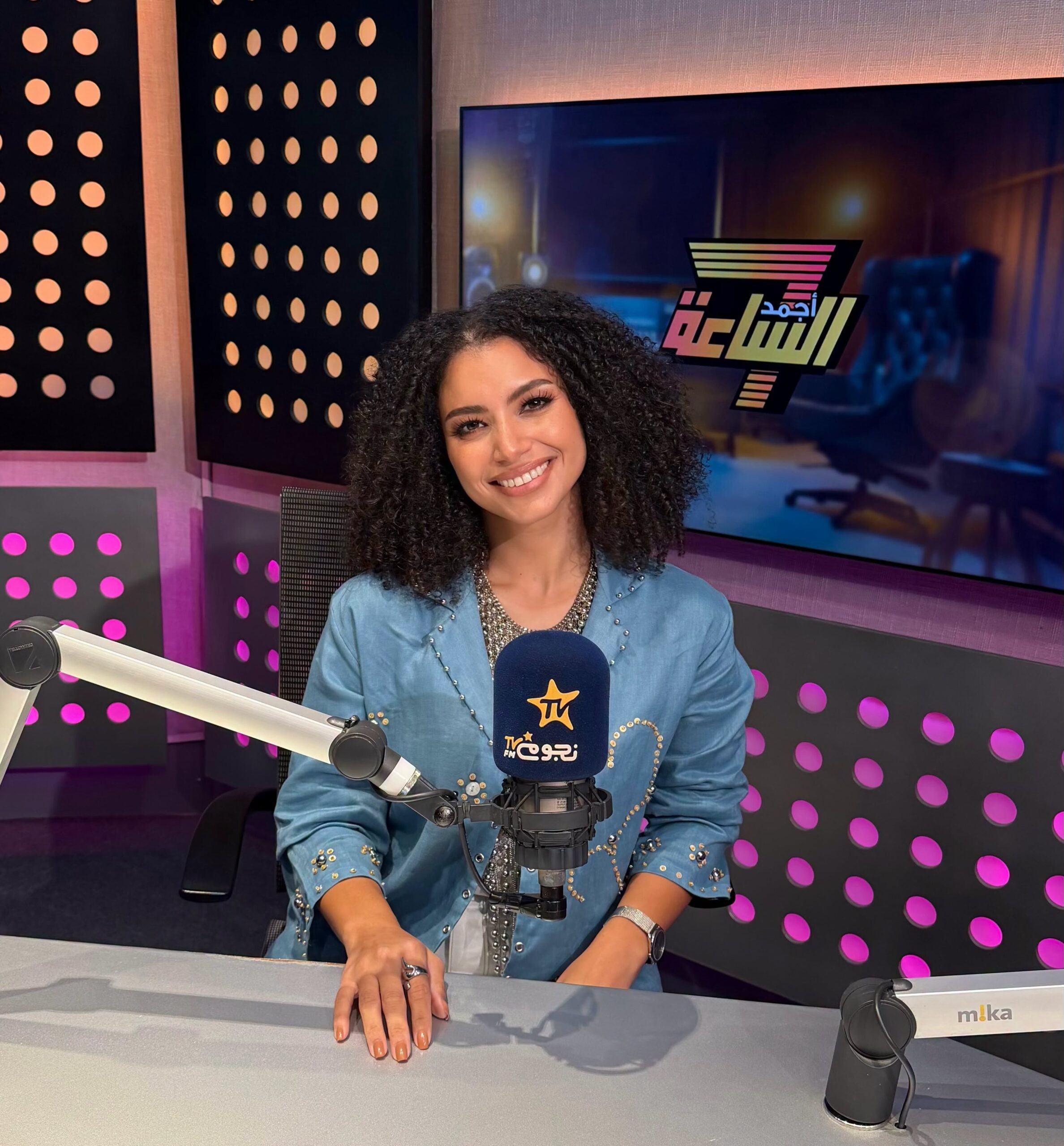 الفنانة نسمة محجوب ضيفة «أجمد 7» على «نجوم إف إم»